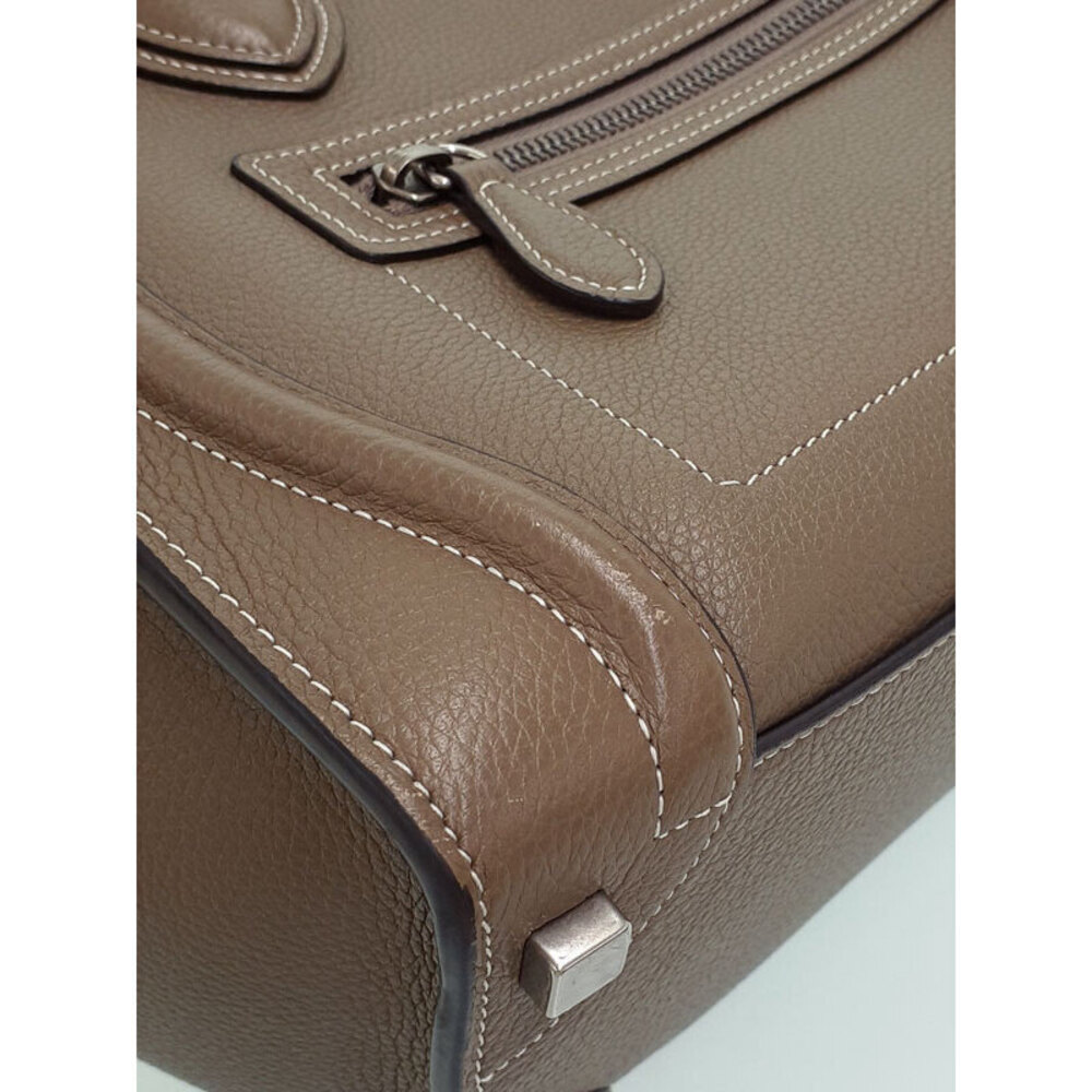 Celine Luggage Shopper 2way Handbag calfskin leather - Picture 6 of 9